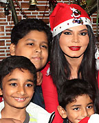 Rakhi Sawant Celebrates Christmas