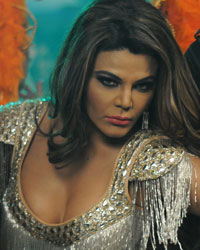 Rakhi Sawant during the on location shoot of Video Album 'Jaan Bigdela'