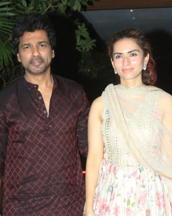 Nikhil Dwivedi with his wife Gaurie