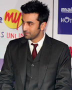 Ranbir Kapoor during the announcement of 'Make My Trip' as the official travel partner for 'eh Jawaani Hai Deewani'