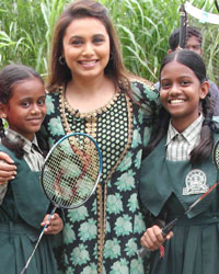 Rani Mukerjee during Support My School Campaign