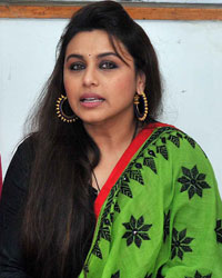 Rani Mukherjee during her visit to an anti-trafficking NGO, Apne Aap Women Worldwide