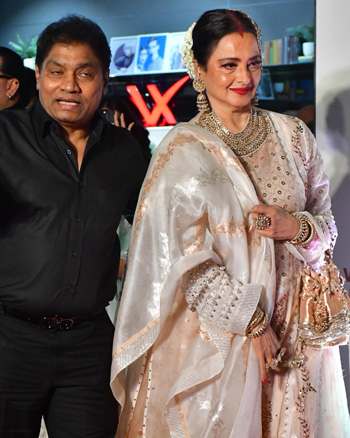 Johnny Lever and Rekha