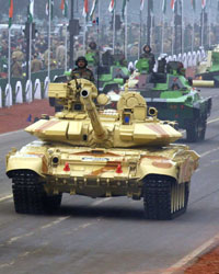 Republic Day Parade at India Gate, New Delhi .