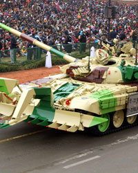 Republic Day Parade at India Gate, New Delhi .