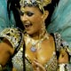 Miss Brazil Natalia Guimaraes, drum queeen for the Vila Isabel samba school, dances on the second night of parade by top samba groups in Rio de Janeiro`s Sambadrome