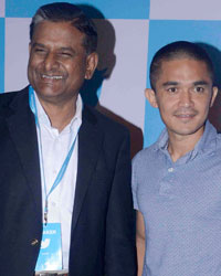 M N Reddi, Commissioner of Police, Bangalore City and Sunil Chhetri