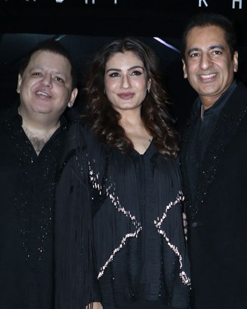 Rohit Gandhi, Raveena Tandon and Rahul Khanna