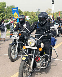 The 11th Royal Enfield Himalayan Odyssey flagged off from India Gate