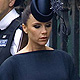 British soccer player David Beckham and his wife Victoria arrive at Westminster Abbey before the wedding of Britain's Prince William and Kate Middleton, in central London