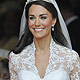 Britain's Prince William and Catherine, Duchess of Cambridge, walk after their wedding ceremony in Westminster Abbey