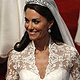 Britain's Prince William and Catherine, Duchess of Cambridge, walk up the aisle after their wedding ceremony in Westminster Abbey, in central London