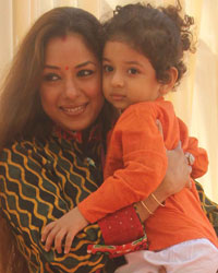 Rupali Ganguly with her son