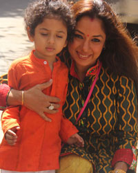 Rupali Ganguly with her son