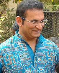 Abhijeet Bhattacharya with NGO kids