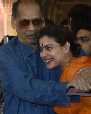 Debu Mukherjee and Kajol