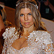 Fergie poses on the red carpet at the Metropolitan Museum of Art Costume Institute Benefit celebrating the opening of the exhibition Alexander McQueen: Savage Beauty