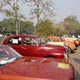 Vintage Cars in a Queue