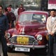 SantaBanta Staff with Vintage Car