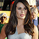 Lea Michele from Glee poses on arrival at the 18th annual Screen Actors Guild Awards in Los Angeles