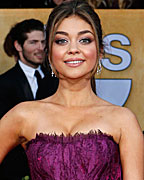 Actress Sarah Hyland of the TV comedy 'Modern Family' arrives at the 19th annual Screen Actors Guild Awards in Los Angeles, California