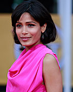 Actress Freida Pinto arrives at the 19th annual Screen Actors Guild Awards in Los Angeles, California