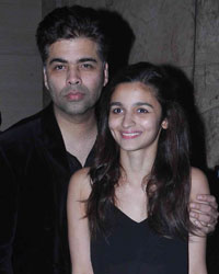 Karan Johar and Alia Bhatt