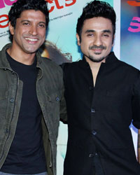 Farhan Akhtar and Vir Das at Shaadi Ke Side Effects Movie Promotion