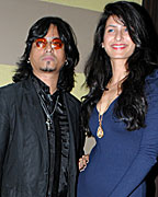 Aziz Zee with Sonia Birje at 'Shaher Se Door' Album Launch