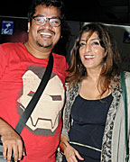 Shakir Sheikh with Sandhya Mamik