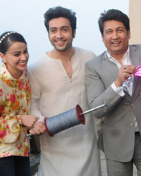 Shekhar Suman, Ariana Ayam and Adhyayan Suman