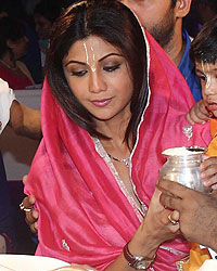 Shilpa Shetty at ISKCON Temple