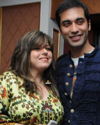 Delnaz with Kushal Punjabi