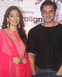 Juhi Chawla and Sohail Khan