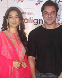 Juhi Chawla and Sohail Khan