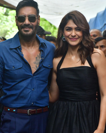 Ajay Devgn and Mrunal Thakur