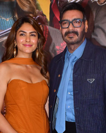 Mrunal Thakur and Ajay Devgn