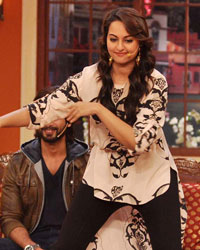 Ali Asgar,  Sonakshi Sinha and Prabhu Deva