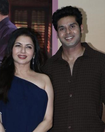 Bhagyashree and Abhimnayu Dassani