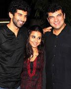 Aditya Roy Kapur, Vidya Balan and Siddharth Roy Kapur