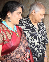 Satish Shah with his wife