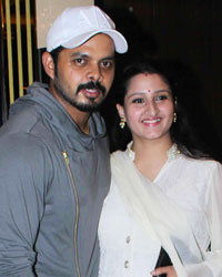 Sreesanth with his wife Bhuvaneshwari Kumari