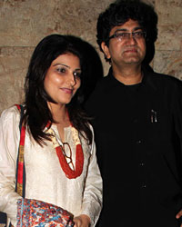 Prasoon Joshi with his wife Aparna Joshi