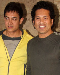 Aamir Khan and Sachn Tendulkar