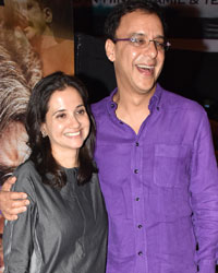 Bollywood filmmaker Vidhu Vinod Chopra along with his wife and film critic Anupama Chopra