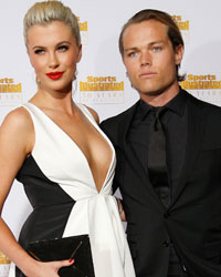 Ireland Baldwin (L) and Slater Trout arrive for the 50 Years of Beautiful broadcast special show celebrating the 50th anniversary of the Sports Illustrated Swimsuit Issue at the Dolby Theater in Los Angeles, California