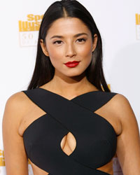 Jessica Gomes arrives for the 50 Years of Beautiful broadcast special show celebrating the 50th anniversary of the Sports Illustrated Swimsuit Issue at the Dolby Theater in Los Angeles, California