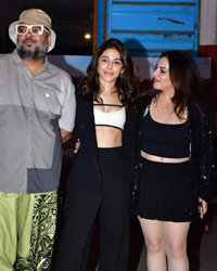 Alaya F with director Tushar Hiranandani and Producer Nidhi