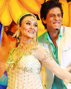 Shahrukh Khan and Preity Zinta