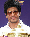 Shah Rukh Khan with IPL Trophy